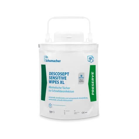 Dr. Schumacher Desinfektionstücher DESCOSEPT SENSITIVE WIPES XL