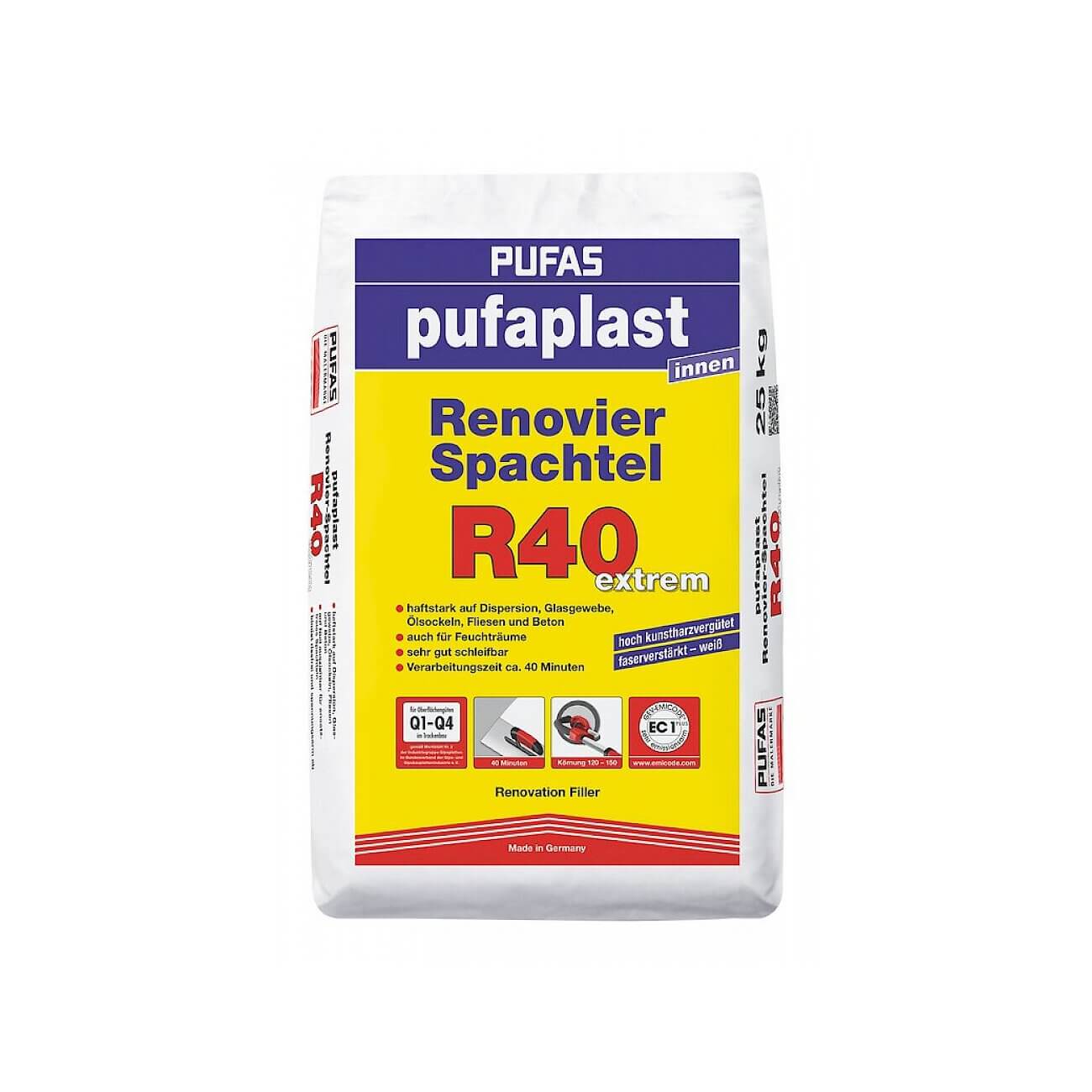 PUFAS pufaplast Renovier-Spachtel R40 extrem